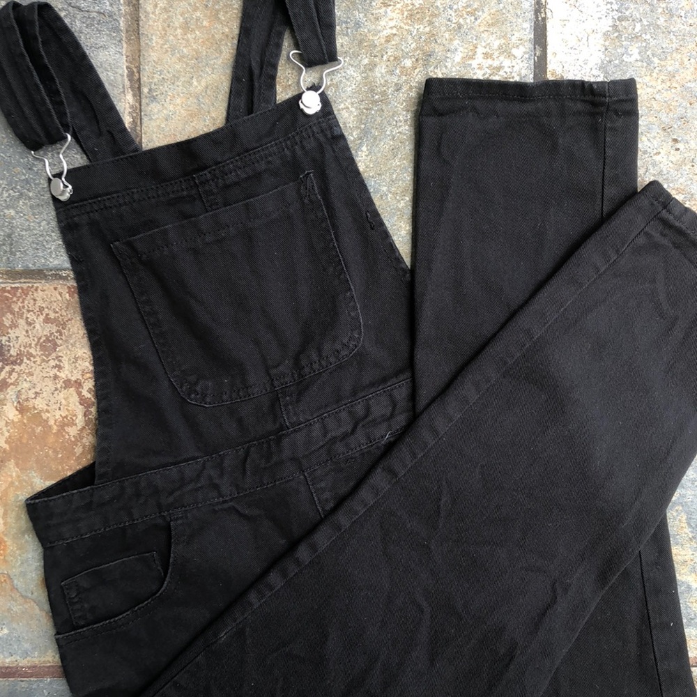 Forever 21 Black Long Overalls